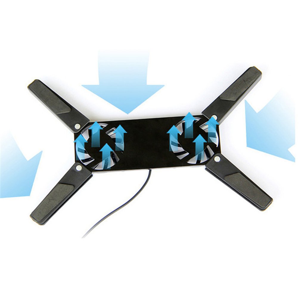 Hot Pad Stand Double Fans USB  - đánh giá và giá Laptop Accessories Cooling Pad