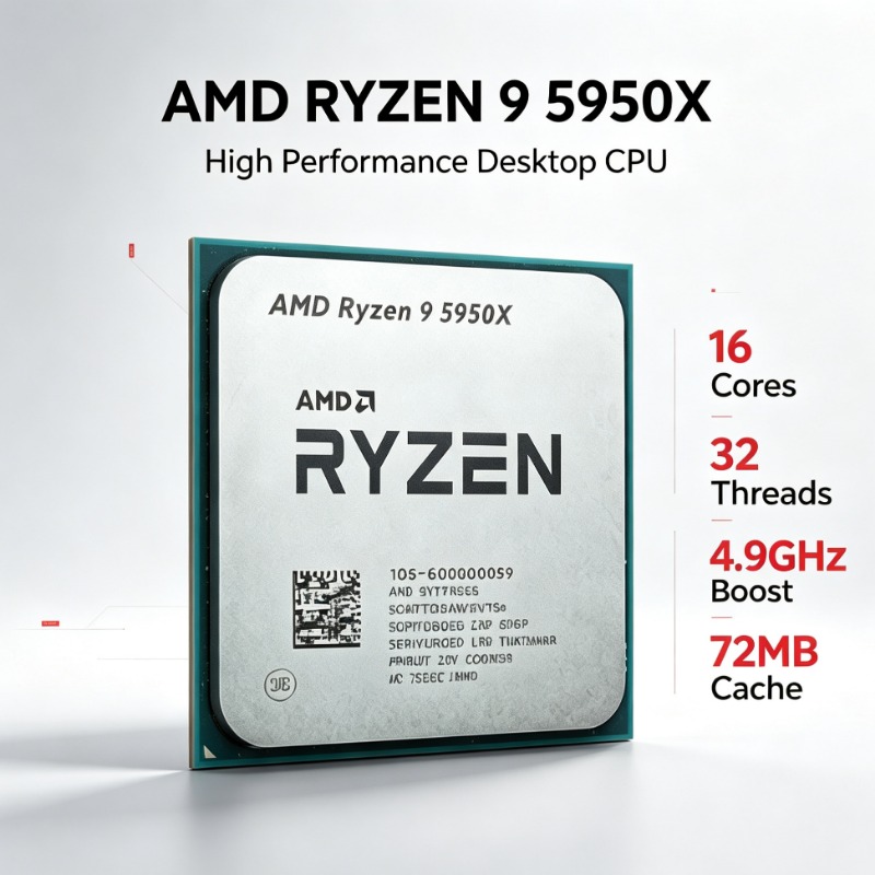 AMD Ryzen 9 5950X 16 Core 32 T - đánh giá và giá Amd Cpu Ryzen 9