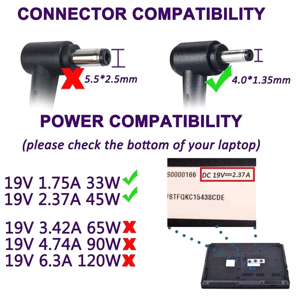 【TODAY-BUY】~@ 19V 2.37A 45W 4. - đánh giá và giá Laptop Accessories To Buy