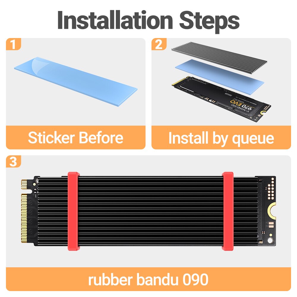 JEYI M.2 SSD Heatsink, Aluminu - đánh giá và giá Laptop Accessories Cooling Pad